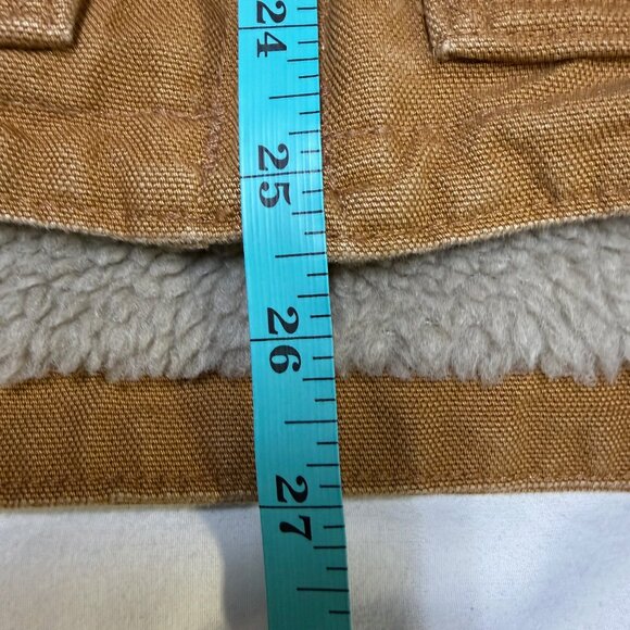 Carhartt Women’s Washed Duck Mock Neck Vest XL Brown Relaxed Fit EUC - Picture 10 of 10